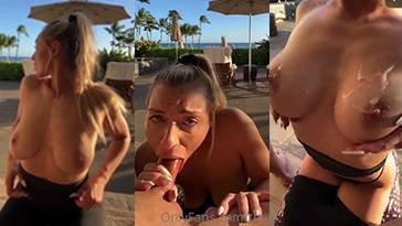 Therealbrittfit Public Blowjob Cum On Tits Video Leaked on chickinfo.com