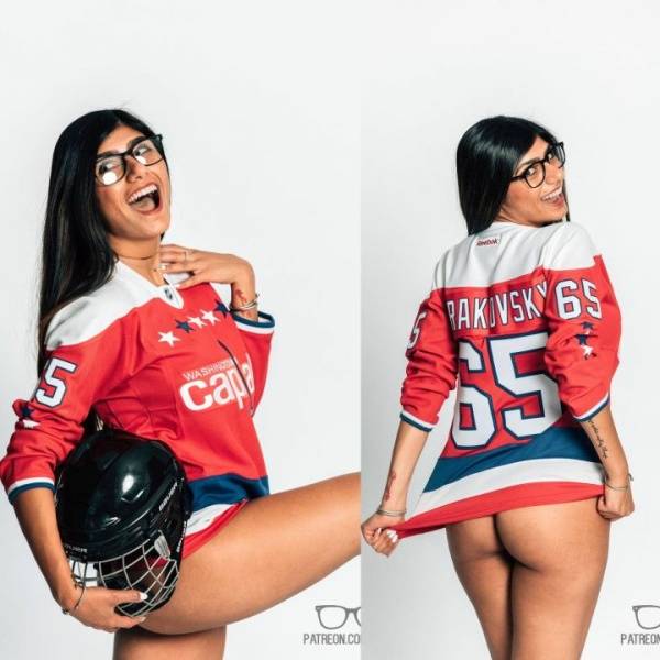 Mia Khalifa Hockey Jersey Sexy Photoshoot Set Leaked - Usa on chickinfo.com