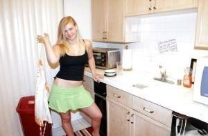 Fuckable blonde amateur Roxy Lovette slowly getting rid of her clothes on chickinfo.com