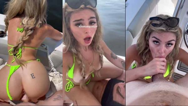 KittieBabyXXX Hardcore Sex Tape On A Boat Video Leaked on chickinfo.com