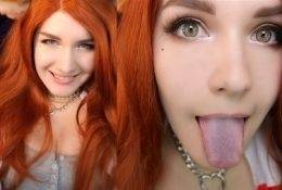 KittyKlaw ASMR Red Furry Lens licking & Mouth Sounds on chickinfo.com