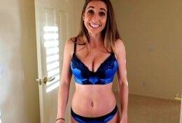 Christina Khalil Sexy Blue Bikini Try On Patreon Video on chickinfo.com