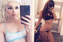 Belle Delphine in Black Thong Sexy Photos And Shower Video on chickinfo.com