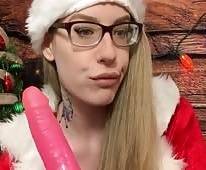 Christmas Dildo Blowjob ASMR- Karuna Satori on chickinfo.com