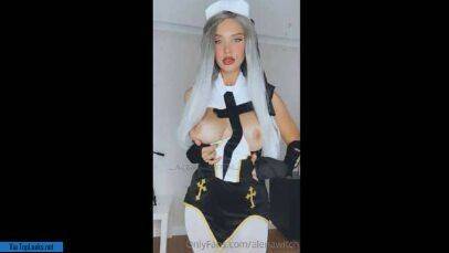 Sexy alenawitch nude nun OnlyFans leaked video on chickinfo.com