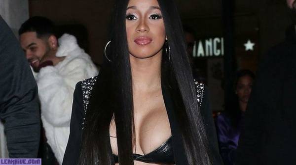 Cardi B showing off her beautiful cleavage on the streets of London on chickinfo.com