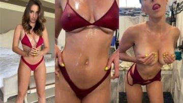 Christina Khalil Nude Shower Bikini Striptease Video Leaked on chickinfo.com