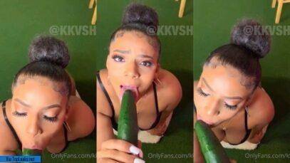 Sexy Kkvsh Learns To Blowjob On A Big Cucumber on chickinfo.com