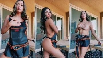 Arianny Celeste Nude in Carpenter Dress Teasing Video Leaked on chickinfo.com