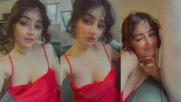 Mia Alves Teasing in Red Dress Video Leaked on chickinfo.com