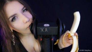 KittyKlaw ASMR Banana 3 Dio Licking Mouth Sounds Video on chickinfo.com