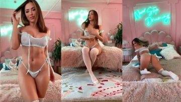Ana Cheri White Lingerie Tease Porn Video Leaked on chickinfo.com