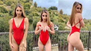 Christina Khalil Lewd Red Bodysuit Video Leaked on chickinfo.com