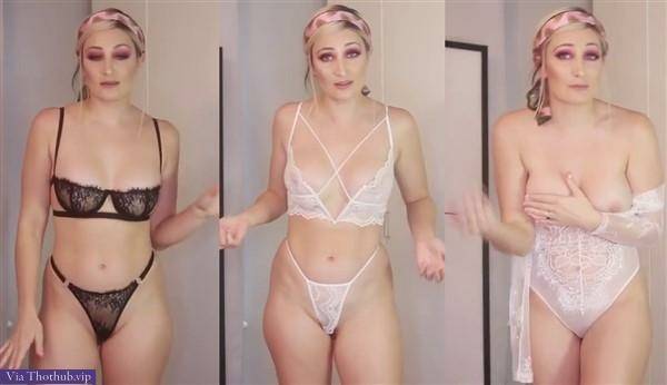 Holly Wolf Nude Lingerie Try On Haul Video on chickinfo.com