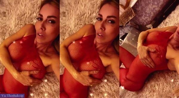 Emanuela Botto Nude Red Lingerie Teasing Video on chickinfo.com