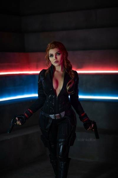 Kalinka Fox Nude Black Widow Cosplay on chickinfo.com