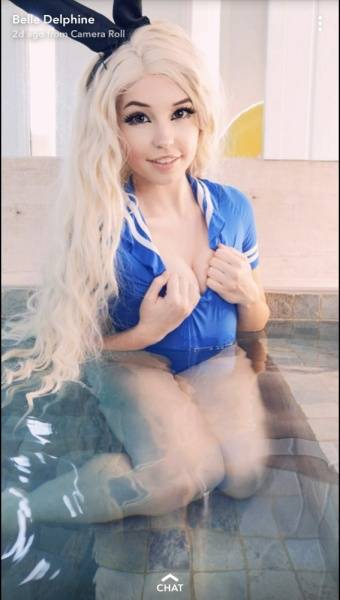 Belle Delphine Sexy Swimsuit Pool on chickinfo.com