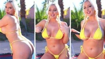 Tara Babcock Youtuber Yellow Bikini Video Leaked on chickinfo.com