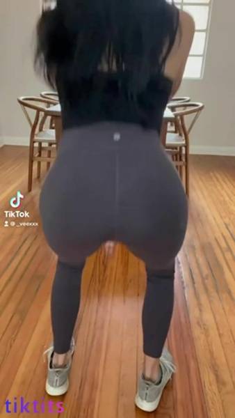 Athletic girl squats on TikTok porn and exposes her juicy ass on chickinfo.com