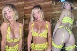 Sara Jean Underwood Sexy Yellow Lingerie Video Leaked on chickinfo.com
