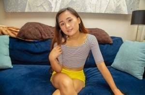 Petite Asian teen Elle Voneva engages in POV sex with a white cock on chickinfo.com