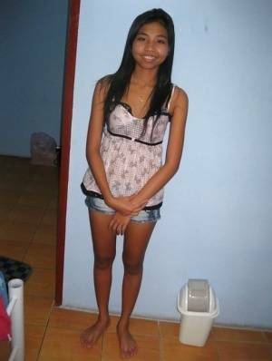 Stunning asian babe with shaved pussy gets undressed and slammed hardcore on chickinfo.com