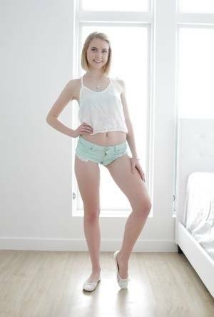 Teen babe Chloe Couture showing off nice thong adorned ass and tiny tits on chickinfo.com