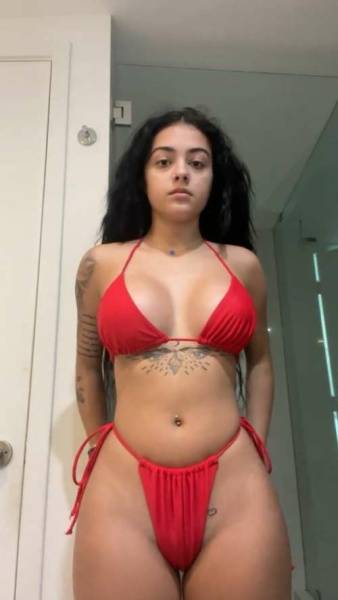 Malu Trevejo Red Lingerie Onlyfans Leaked Video on chickinfo.com