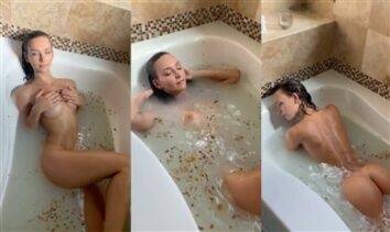 Rachel Cook Nude Patreon Bathtub Teasing Video Leaked on chickinfo.com