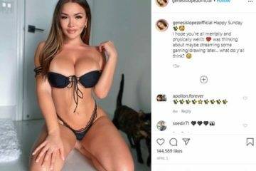 Genesis Lopez Full Nude Drunk Cumming Video Leaked on chickinfo.com