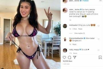 Eden Levine Nude Big Tits Youtuber Video on chickinfo.com