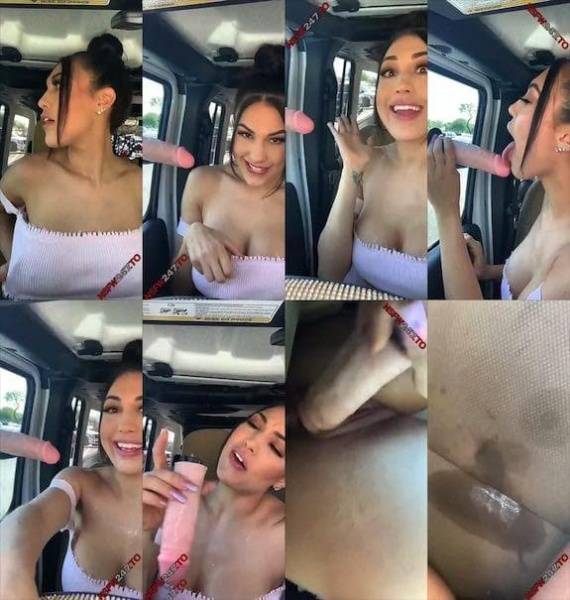 Rainey James public in car sucking dildo snapchat premium 2019/09/06 on chickinfo.com