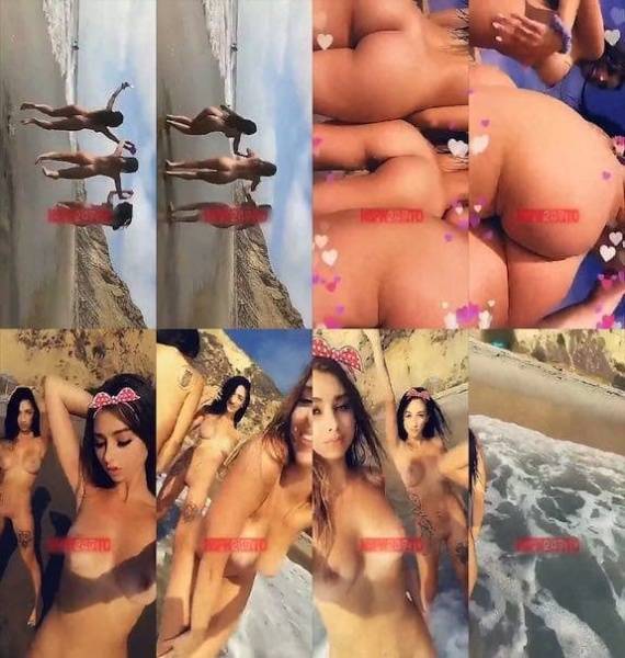 Molly Bennett naked trio girls on public beach snapchat premium 2019/03/25 on chickinfo.com