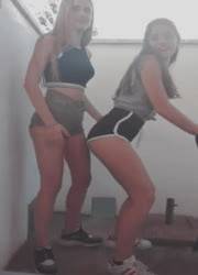 Spanish girls in shorts dancing - Spain on chickinfo.com