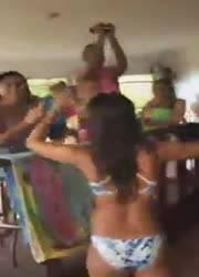 Teens in bikini spanish house party - Spain on chickinfo.com