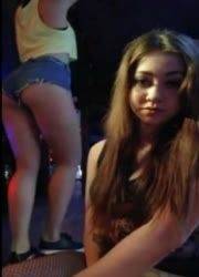 Two girls teasing in the club on chickinfo.com