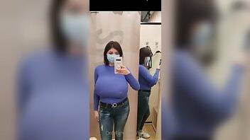 Busty Ema OnlyFans 01 Blue Sweater on chickinfo.com