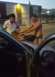 Two dudes fuck drunk girl on chickinfo.com