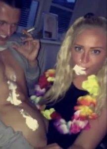 Swedish teen sucking off boy at a party - Sweden on chickinfo.com
