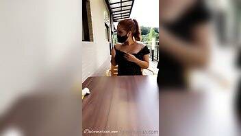 DulceMariaa - Touching Herself In Public on chickinfo.com