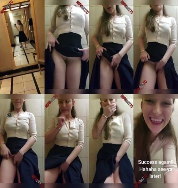 Dani Daniels public bathroom pussy fingering snapchat premium 2020/02/05 on chickinfo.com