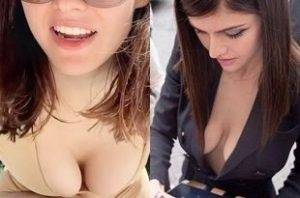 Alexandra Daddaria Candid Close-Up Cleavage Compilation on chickinfo.com