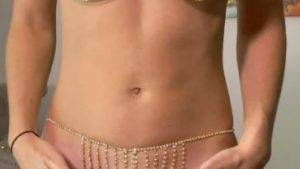 Vicky Stark Nude Gold Metal Bikini Try On Video Mega on chickinfo.com