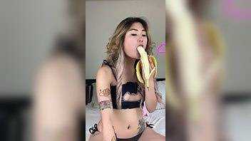 Lolatessafree Just casually eating a banana Wish it was your di xxx onlyfans porn on chickinfo.com