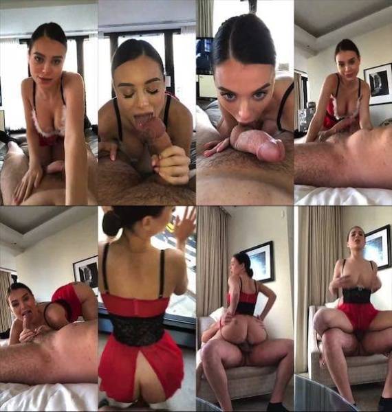 Lana Rhoades sexy red outfit bj & sex snapchat premium 2019/01/04 on chickinfo.com
