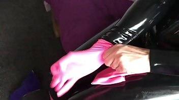 Purelatex big tits black catsuit pink gloves video xxx onlyfans porn on chickinfo.com