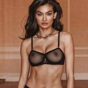 Delphine KELLY GALE SHOWS OFF HER TITS IN SEE THRU LINGERIE on chickinfo.com