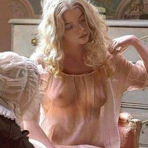 Delphine ANYA TAYLOR-JOY NUDE BOOBS IN A SEE THROUGH GOWN ENHANCED on chickinfo.com