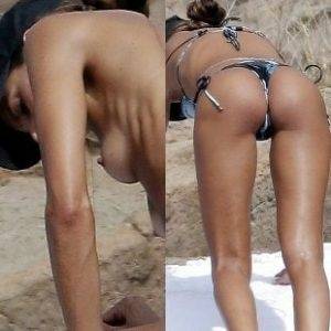 Delphine IZABEL GOULART TOPLESS ON A NUDE BEACH on chickinfo.com