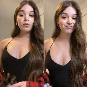 Delphine HAILEE STEINFELD BRALESS NIPPLES IN QUARANTINE on chickinfo.com